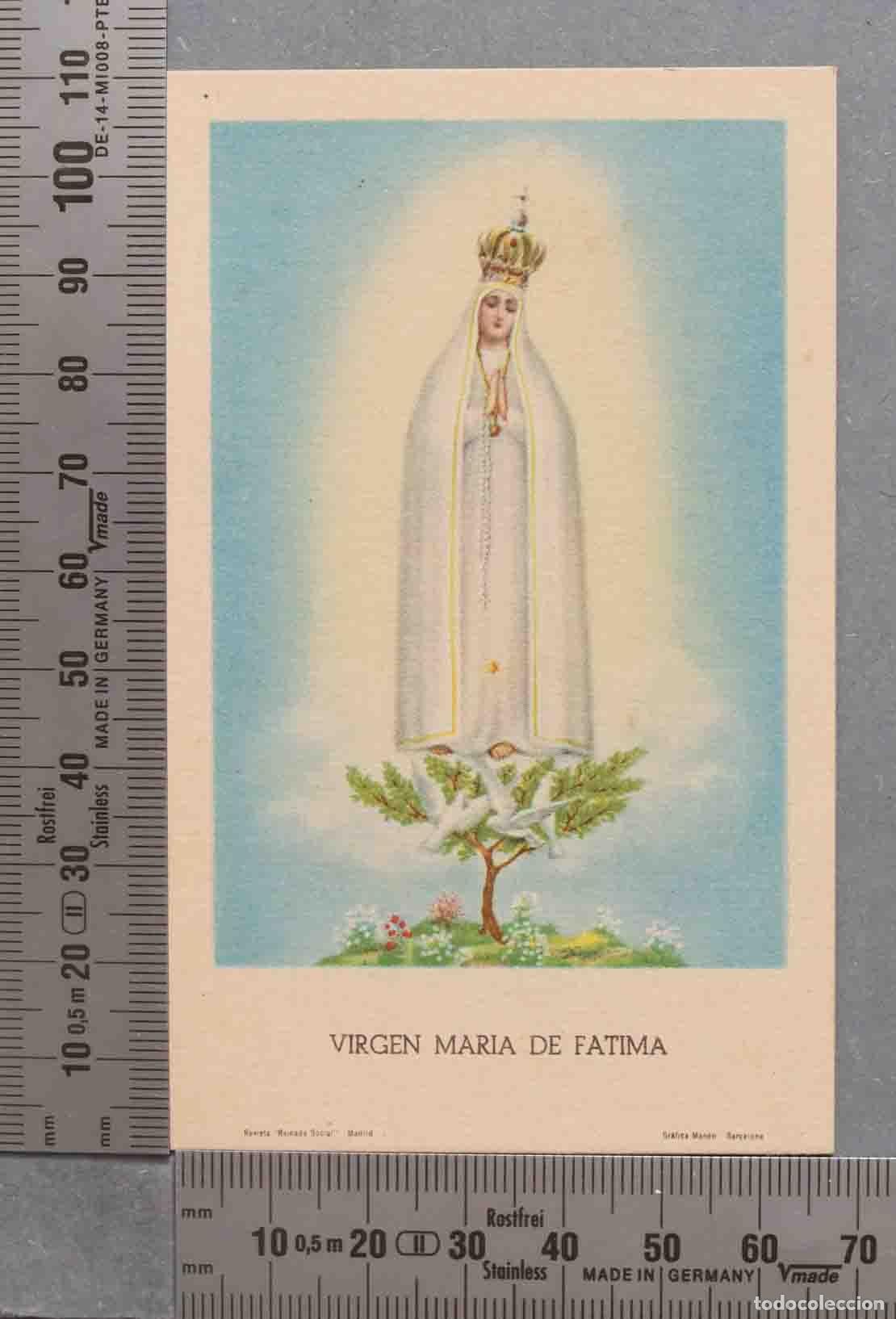 Postais: ESTAMPA. FATIMA. PETICION CANONIZACION PADRE DAMIAN