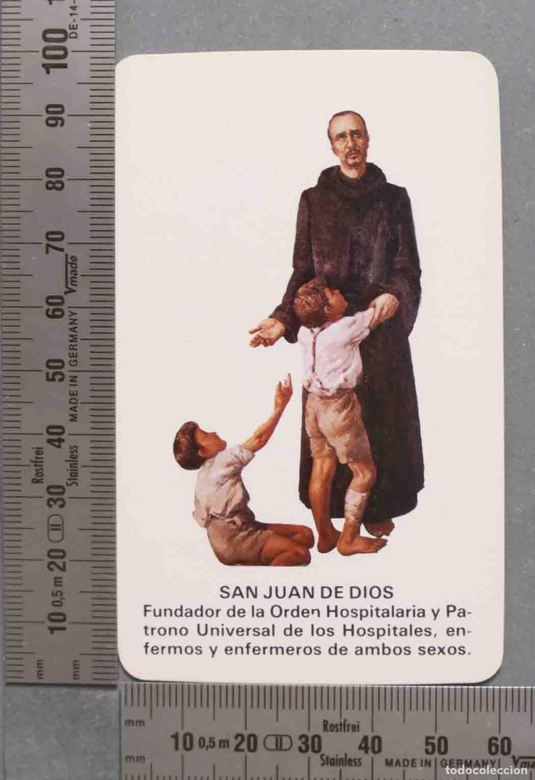 Postkarten: ESTAMPA. SAN JUAN DE DIOS Fundador de la Orden Hospitalaria y Patrono Universal de los Hospitales,