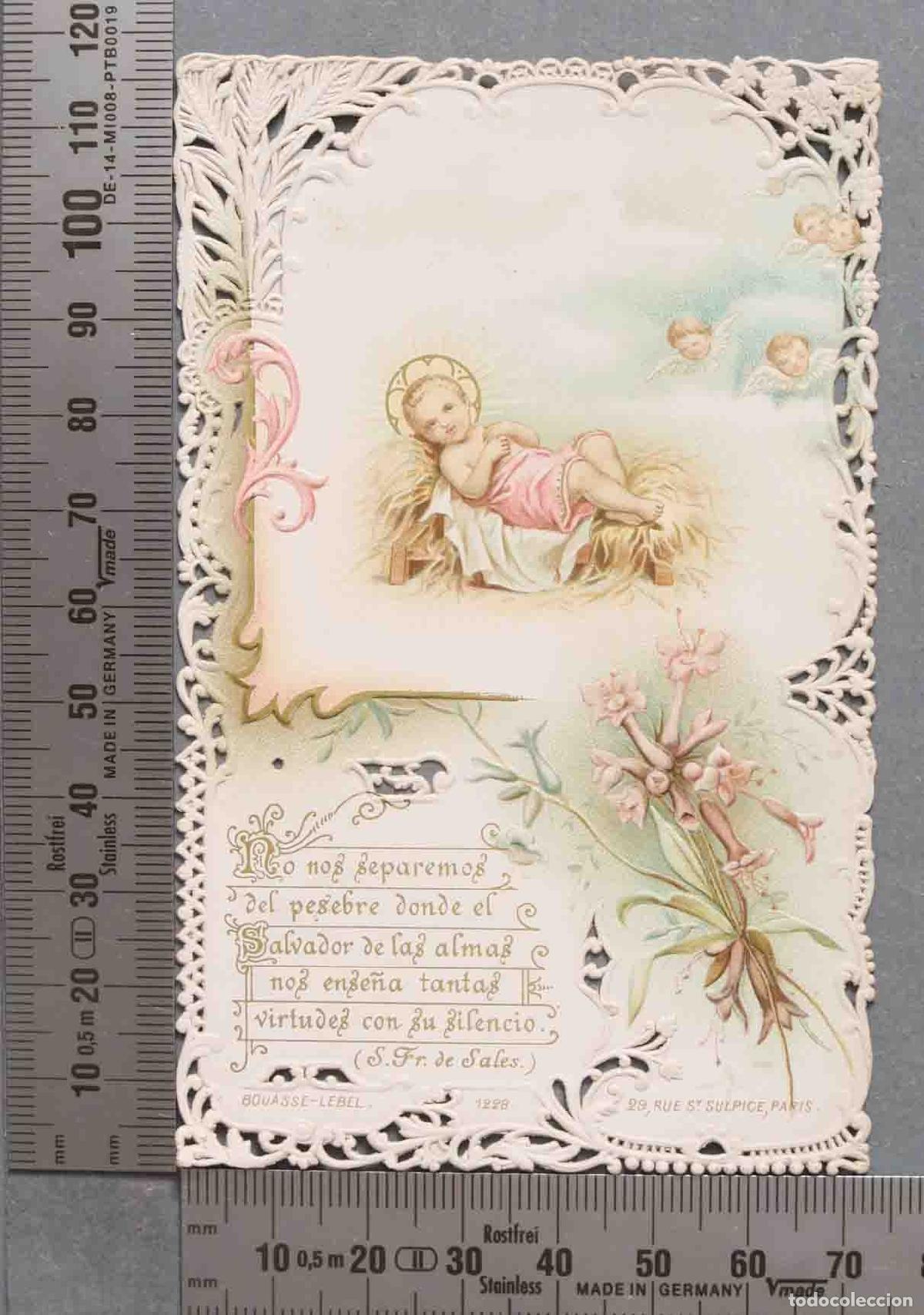 Postales: ESTAMPA. NI&Ntilde;O JESUS. NO NOS SEPAREMOS DEL PESEBRE. BOUASSE-LEBEL