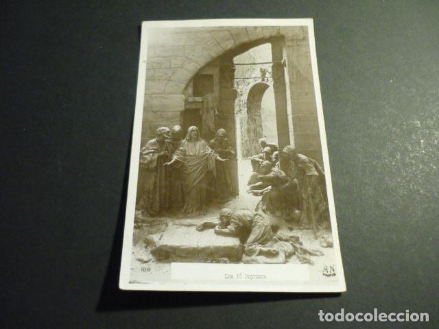 Cartoline: LOS 10 LEPROSOS POSTAL RELIEVE CERAMICO DIORAMA 1910