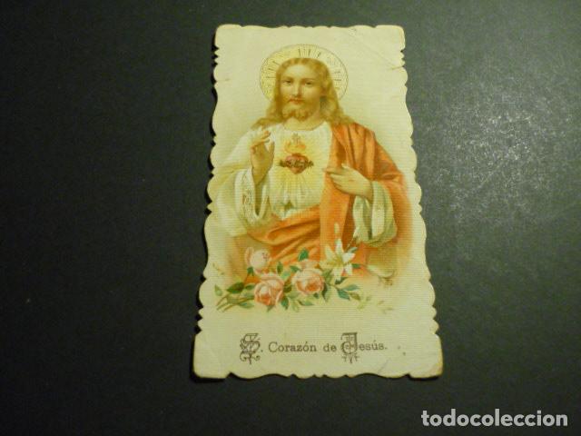 Cartoline: SAGRADO CORAZON DE JESUS ANTIGUA ESTAMPA CROMOLITOGRAFICA