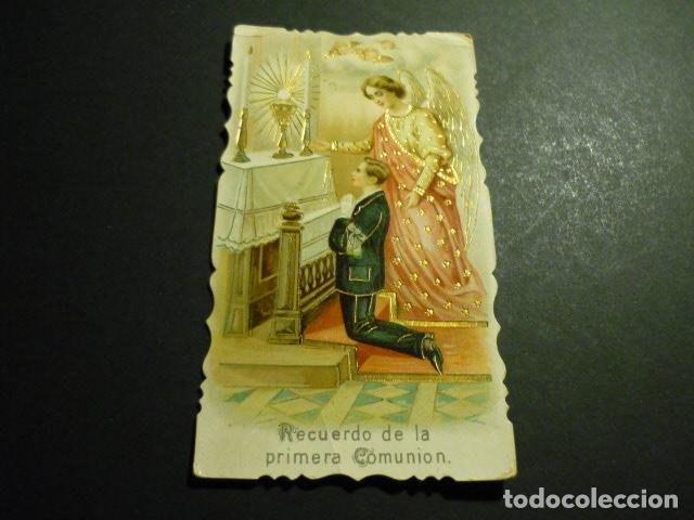 Cartes Postales: PRIMERA COMUNION ANTIGUA ESTAMPA CROMOLITOGRAFICA