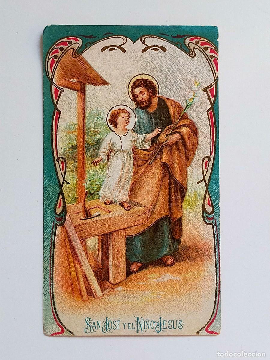 Postales: SAN JOSE Y EL NI&Ntilde;O JESUS, ESTAMPAS CON REGALOS (Sorteo Loter&iacute;a Nacional) - Bazar IRIS A&ntilde;o 1919.