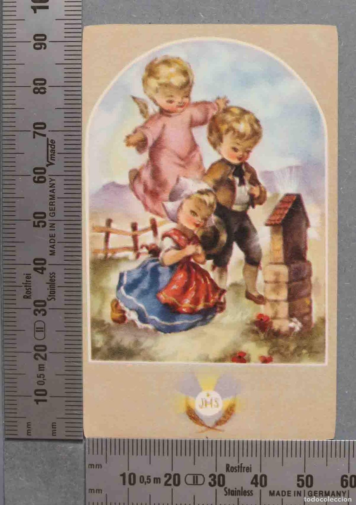 Cartoline: ESTAMPA. Recibe por primera vez el Santo Pan Eucar&iacute;stico el d&iacute;a 21 de Mayo de 1970 Parroquia de Ntra