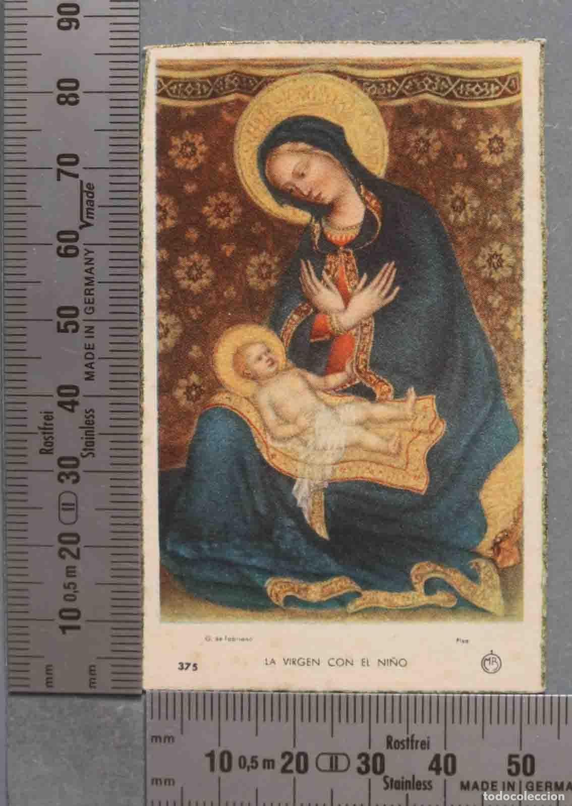Cartoline: ESTAMPA. LA VIRGEN CON EL NI&Ntilde;O