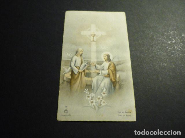 Cartoline: JESUS Y LA SAMARITANA ANTIGUA ESTAMPA
