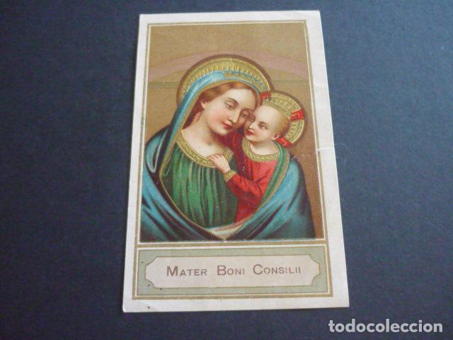 Postais: NUESTRA SE&Ntilde;ORA DEL BUEN CONSEJO ANTIGUA ESTAMPA CROMOLITOGRAFICA