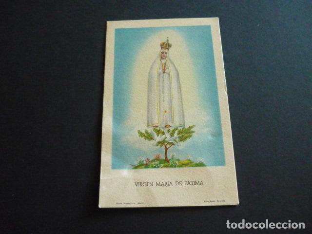 Postkarten: NUESTRA SE&Ntilde;ORA DE FATIMA ANTIGUA ESTAMPA CROMOLITOGRAFICA
