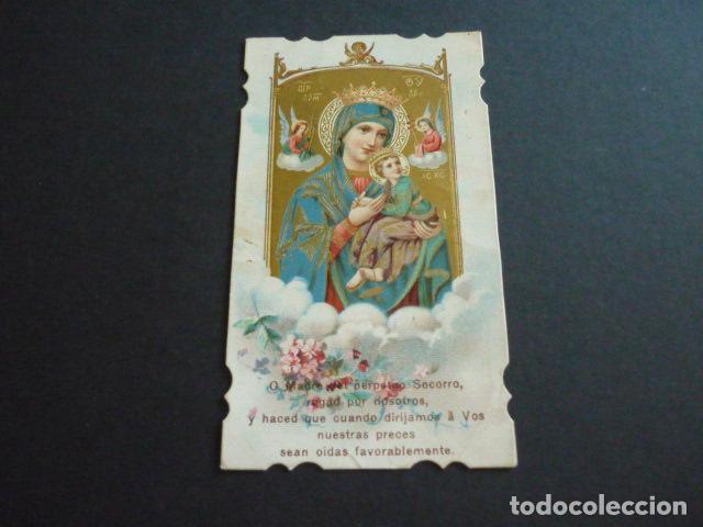 Postais: NUESTRA SE&Ntilde;ORA DEL PERPETUO SOCORRO ANTIGUA ESTAMPA CROMOLITOGRAFICA