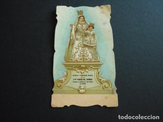 Postales: VIRGEN DEL CARMEN ANTIGUA ESTAMPA CROMOLITOGRAFICA