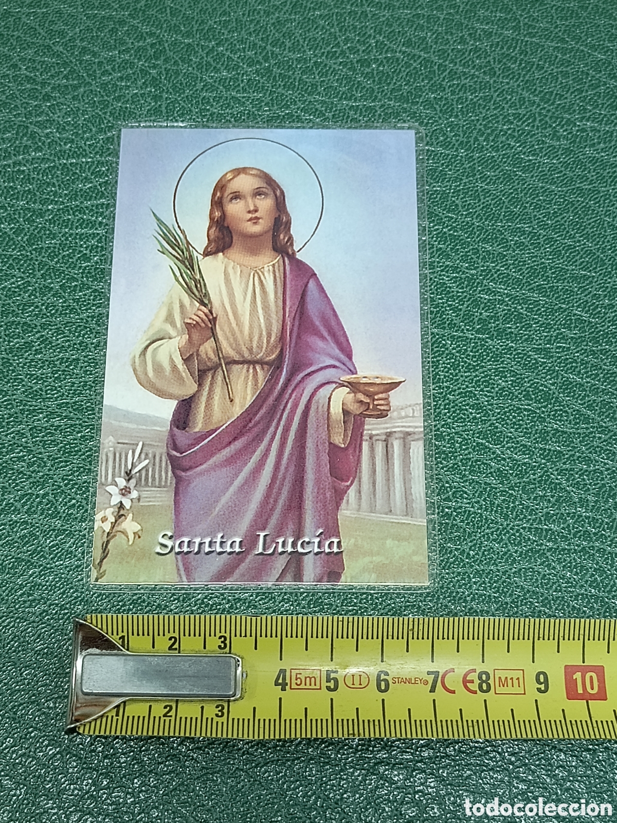 Postales: ESTAMPA SANTA LUC&Iacute;A (1985) - CON ORACION