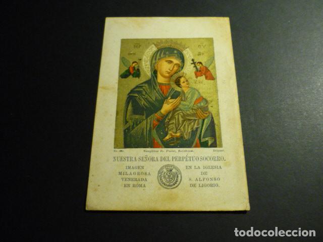 Postais: NUESTRA SE&Ntilde;ORA DEL PERPETUO SOCORRO ANTIGUA ESTAMPA