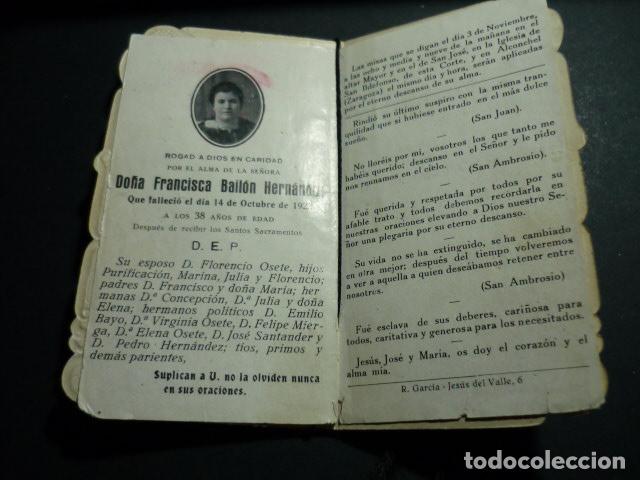 Postales: RECORDATORIO DEFUNCION MADRID 1922 - Foto 2