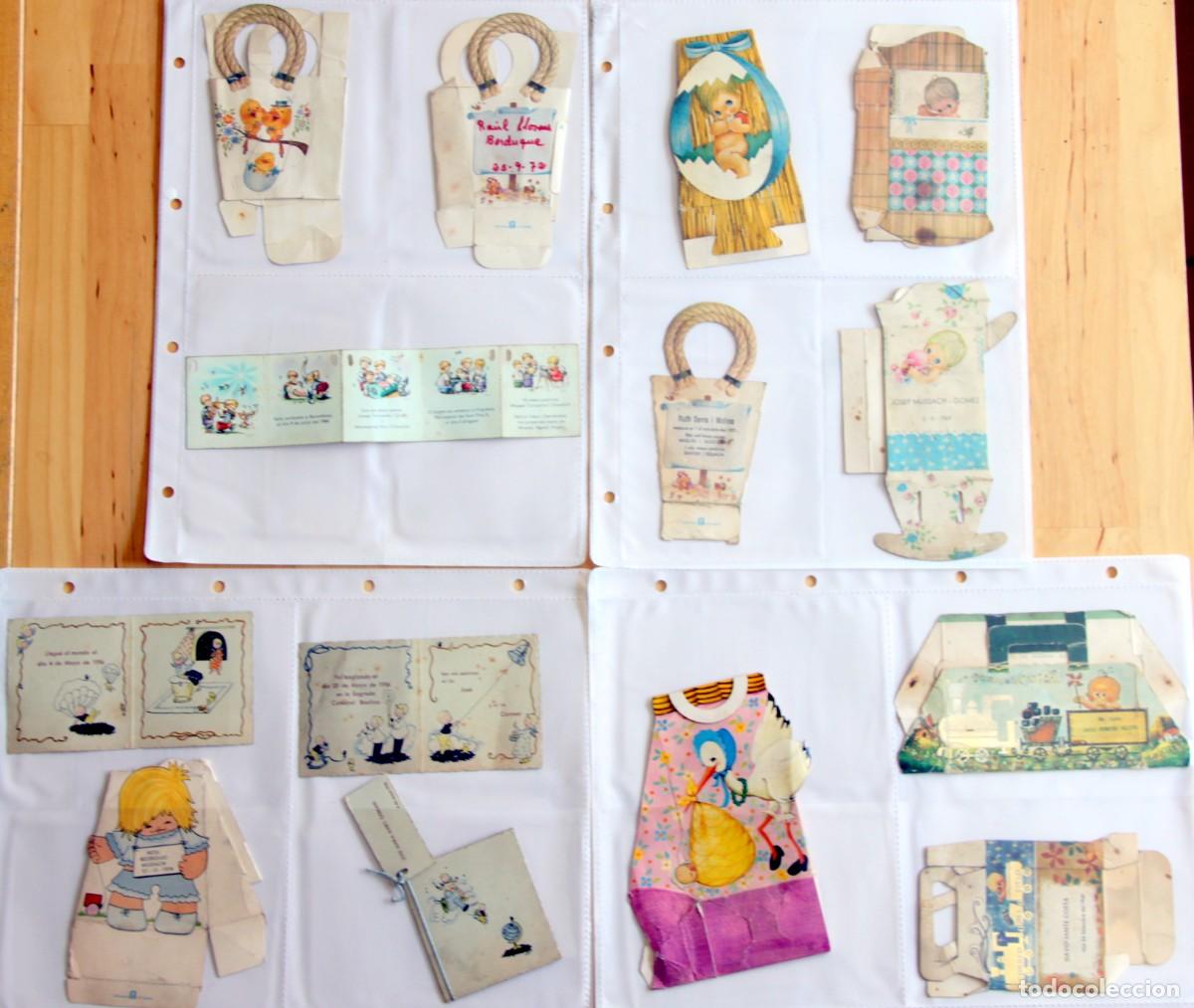 Postales: LOTE 14 RECORDATORIOS NACIMIENTO O BAUTISMO - 1950's/60's