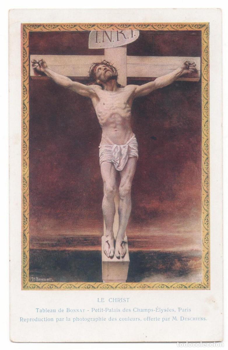Cartes Postales: Tarjeta del cuadro de Bonnat &rdquo;El Cristo&rdquo; - principios del XX- 9x14 cm