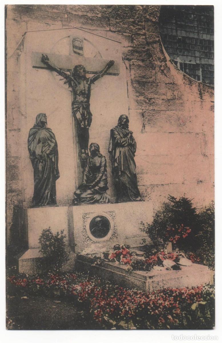 Postais: Postal Francesa principios de siglo XX-Sepultura del Hermano Mutien Marie-sin circular-