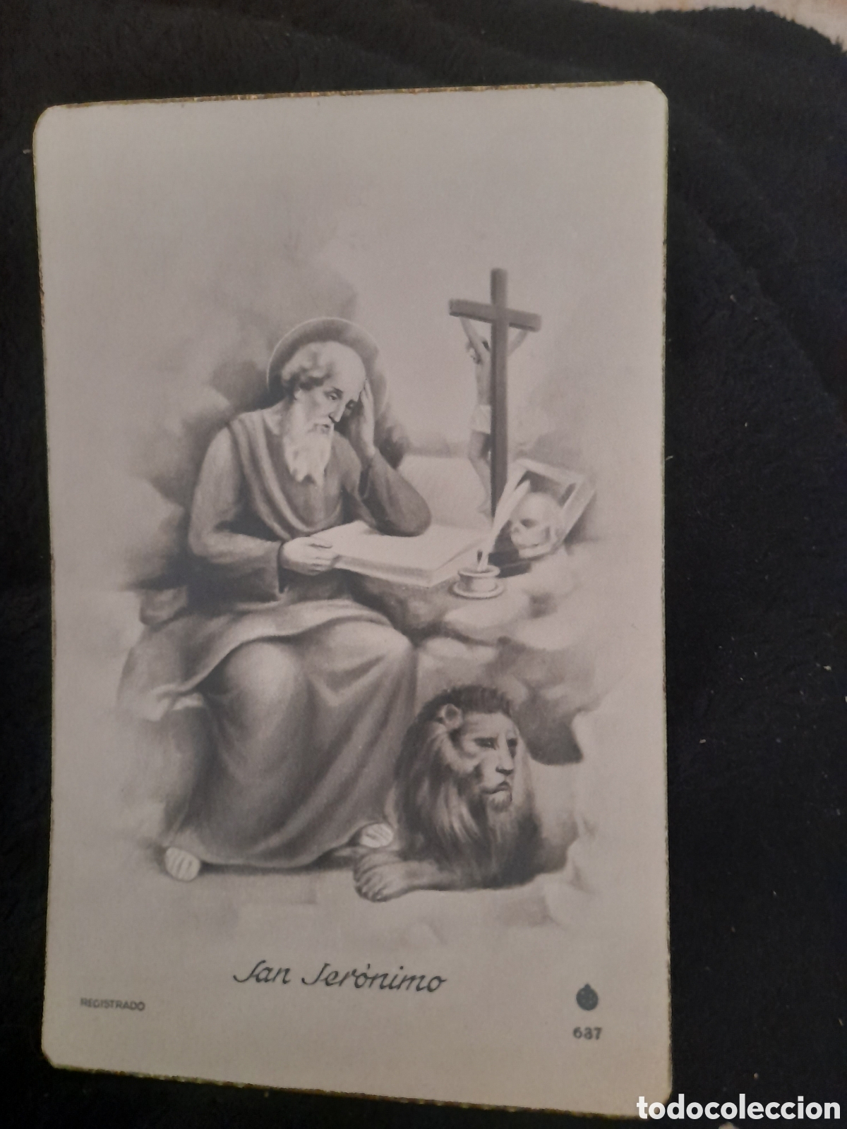 Postales: Antigua postal religiosa, San Jer&oacute;nimo - Foto 1