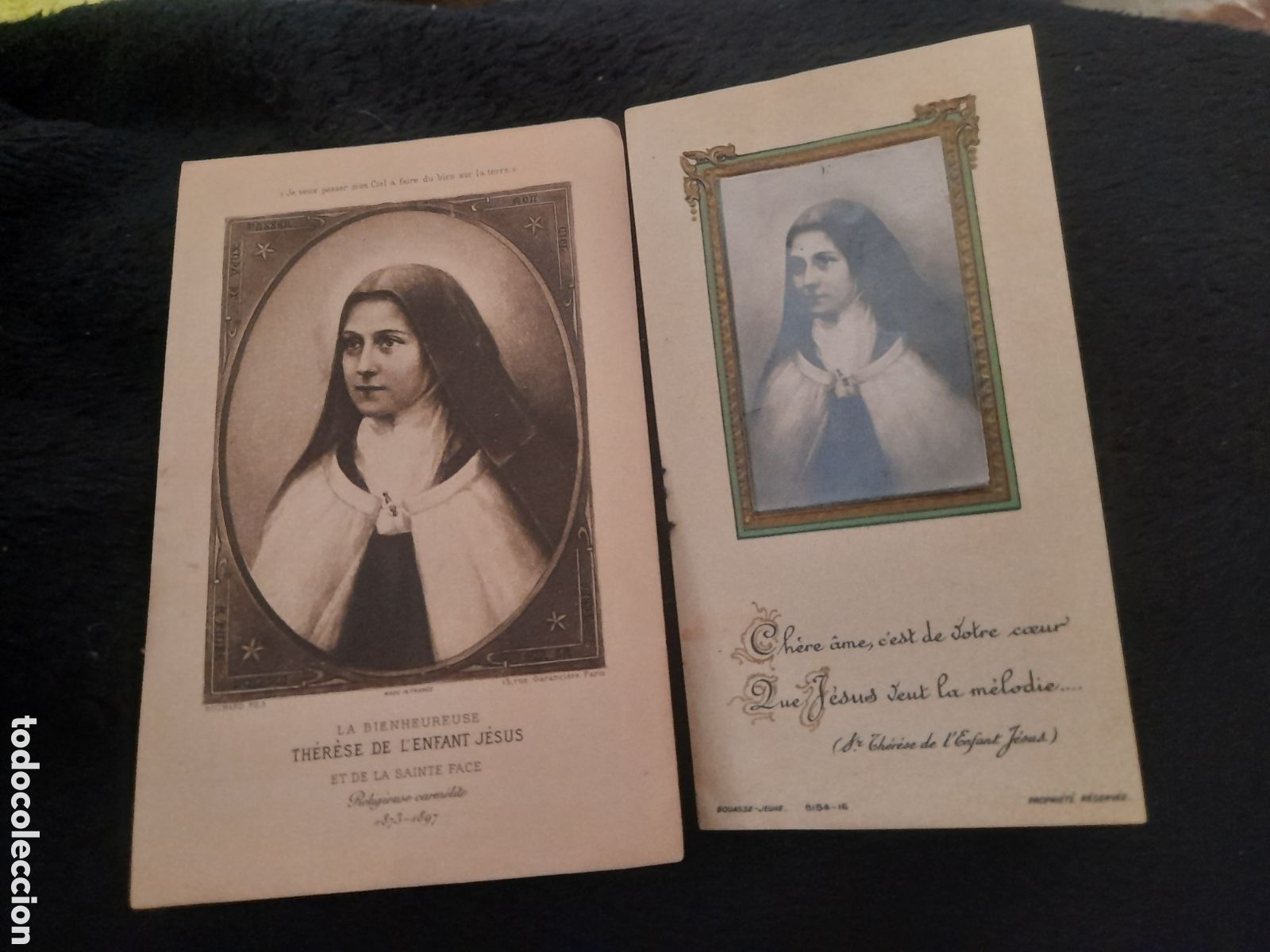 Postales: Dos antiguos recordatorios, Santa Teresita del Ni&ntilde;o Jes&uacute;s