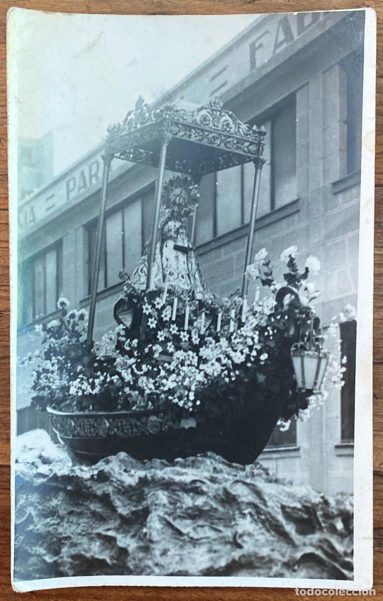 Postales: PROCESION DE LA VIRGEN DEL CARMEN EN BARCA, TAMA&Ntilde;O POSTAL, NO SABEMOS LA LOCALIDAD, EXCELENTE ESTADO