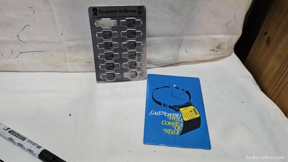 Postales: escapularios de aluminio en calendario - Foto 1