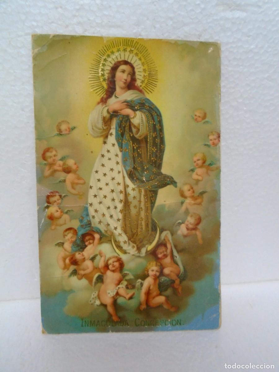 Postales: INMACULADA CONCEPCION.POSTAL CIRCULADA HELLIN(INTERIOR) 1911. - Foto 1