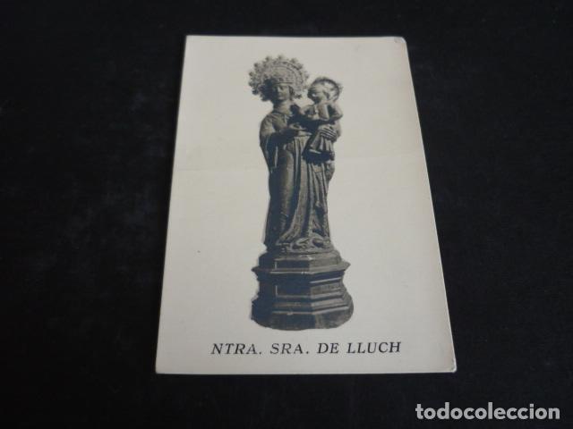 Cartes Postales: NUESTRA SE&Ntilde;ORA DE LLUCH ANTIGUA ESTAMPA