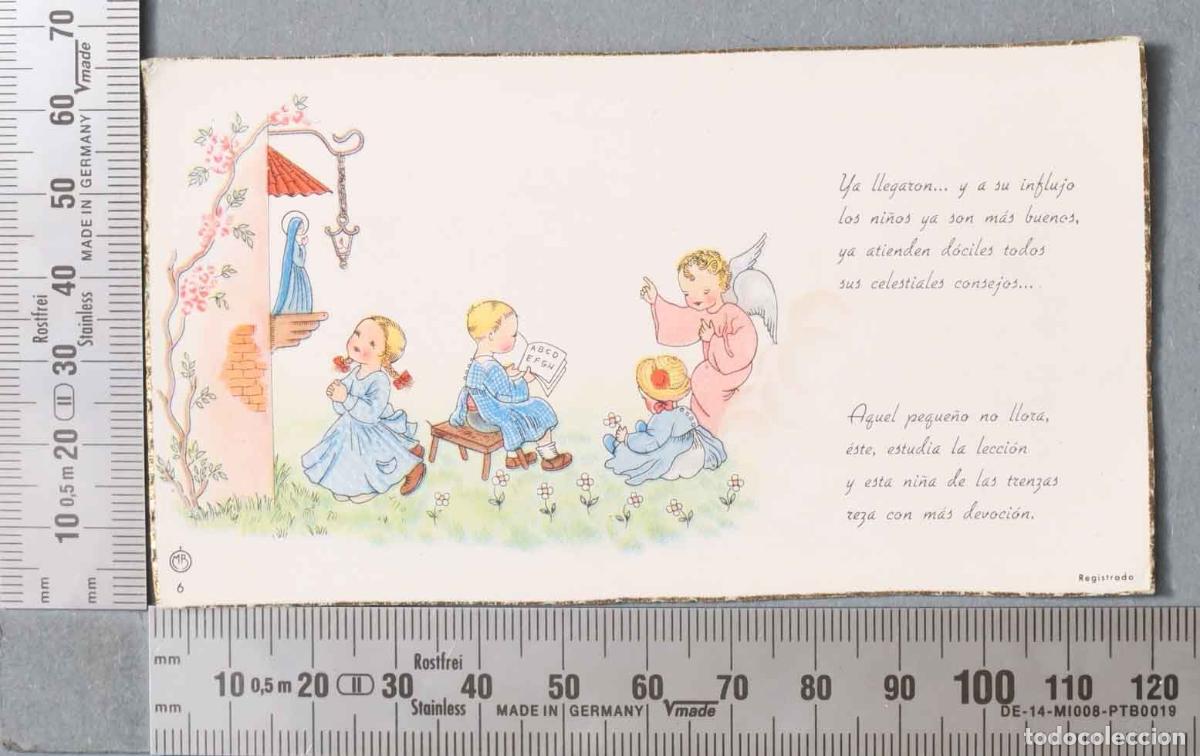 Cartes Postales: ESTAMPA. NI&Ntilde;A ADORANDO A LA VIRGEN