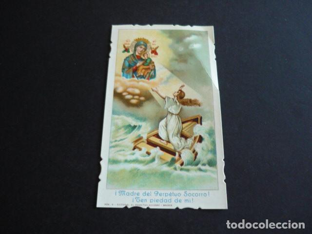 Postales: NUESTRA SE&Ntilde;ORA DEL PERPETUO SOCORRO ANTIGUA ESTAMPA
