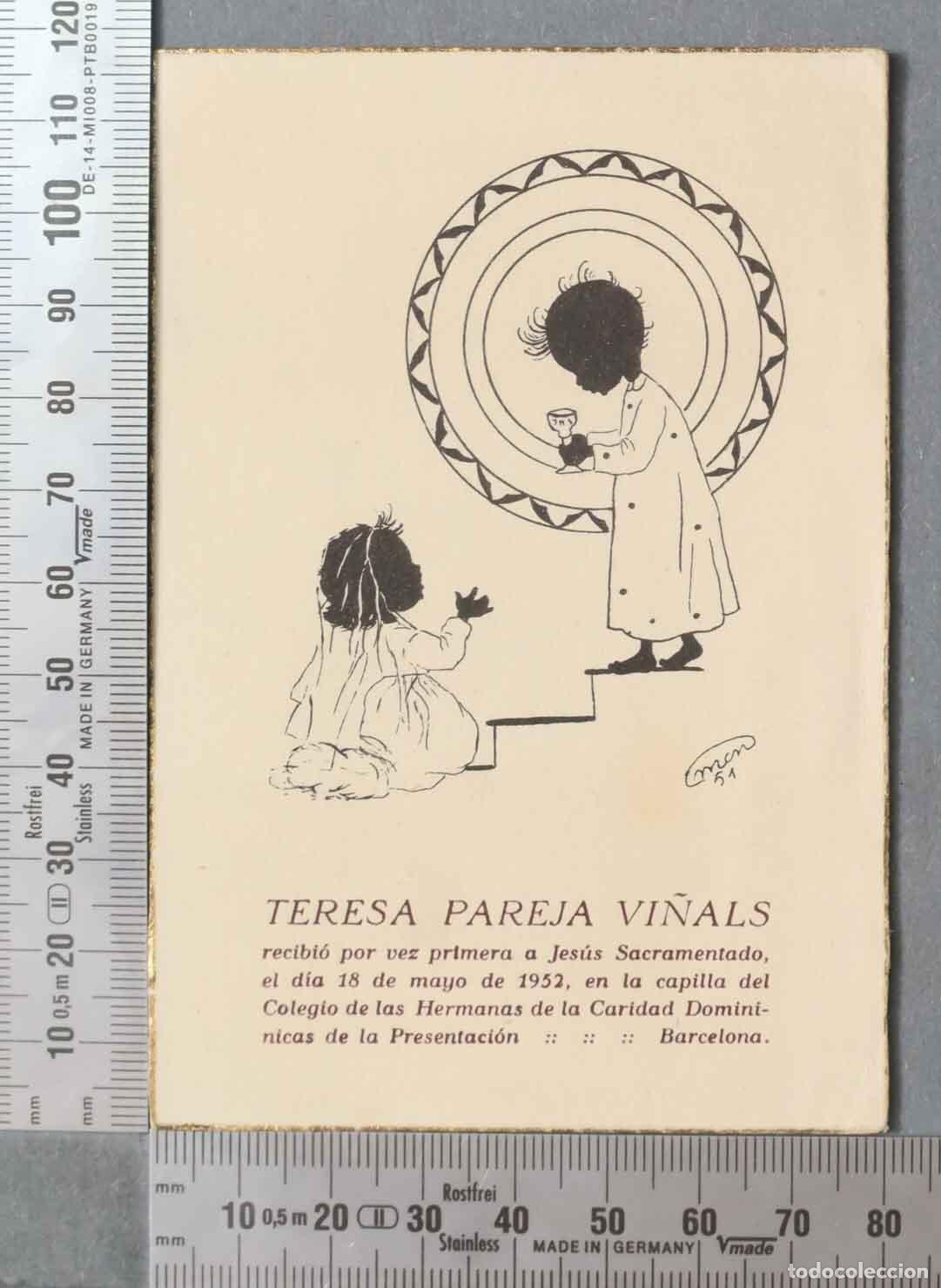 Cartes Postales: ESTAMPA. PRIMERA COMUNION Colegio de las Hermanas de la Caridad Domininicas Barcelon
