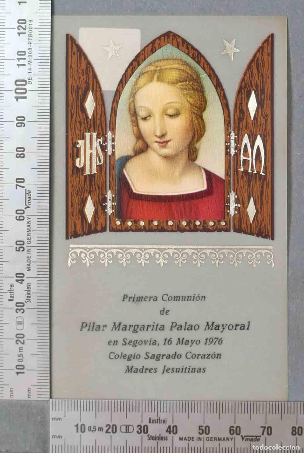Cartes Postales: ESTAMPA. PRIMERA COMUNION. SAGRADO CORAZON JESUITINAS 1976