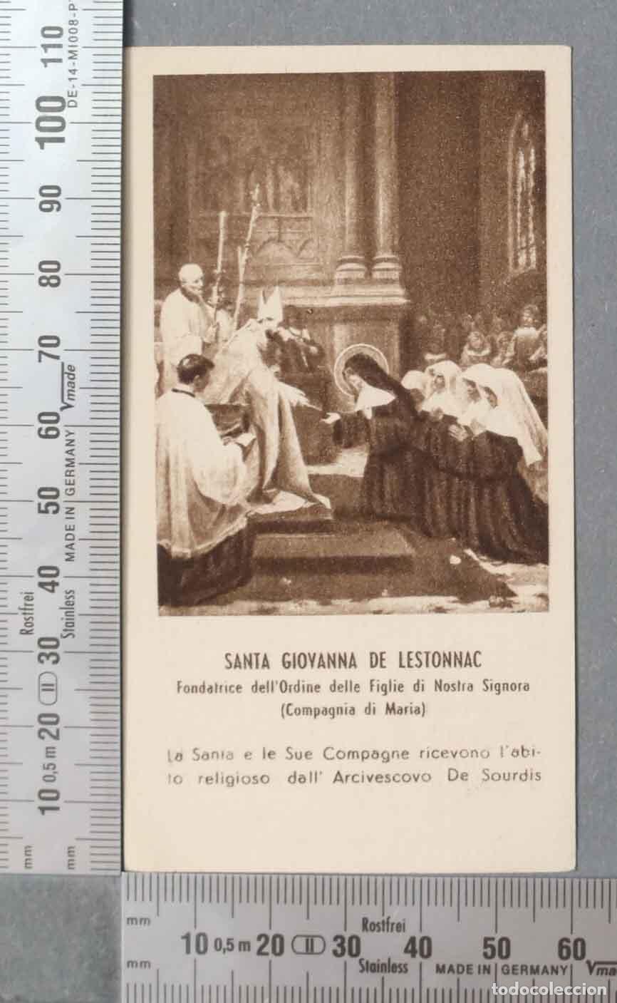 Postales: ESTAMPA. SANTA GIOVANNA DE LESTONNAC PEZZINI MILANO