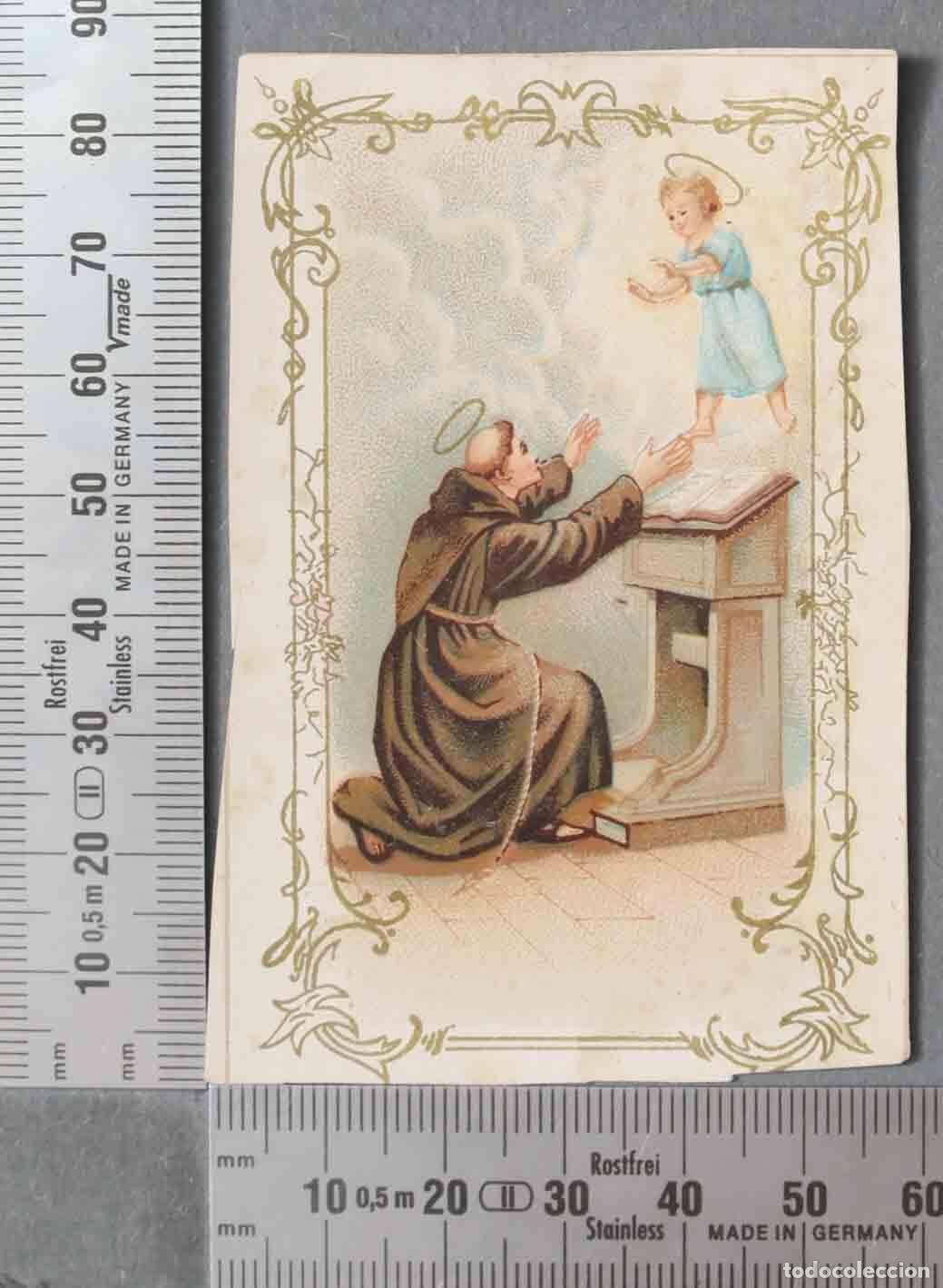 Cartes Postales: ESTAMPA. APARICION NI&Ntilde;O A SAN ANTONIO. SELLO AL DORSO