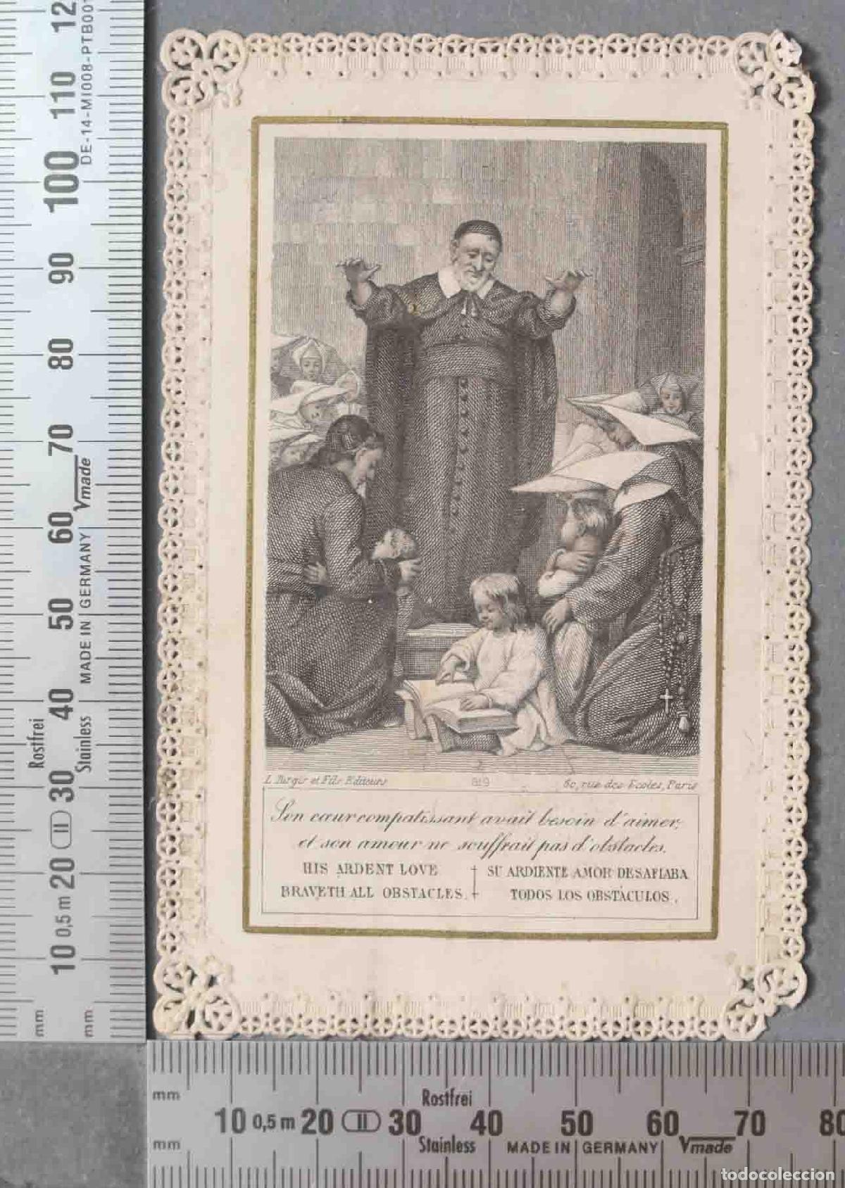 Cartes Postales: ESTAMPA DE PUNTILLA. SAN VICENTE DE PAUL. L. TURGIS