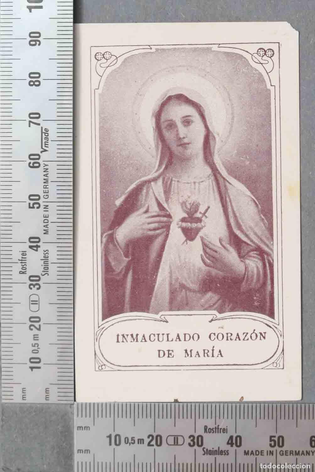 Postales: ESTAMPA. INMACULADO CORAZON DE MARIA. SALVE