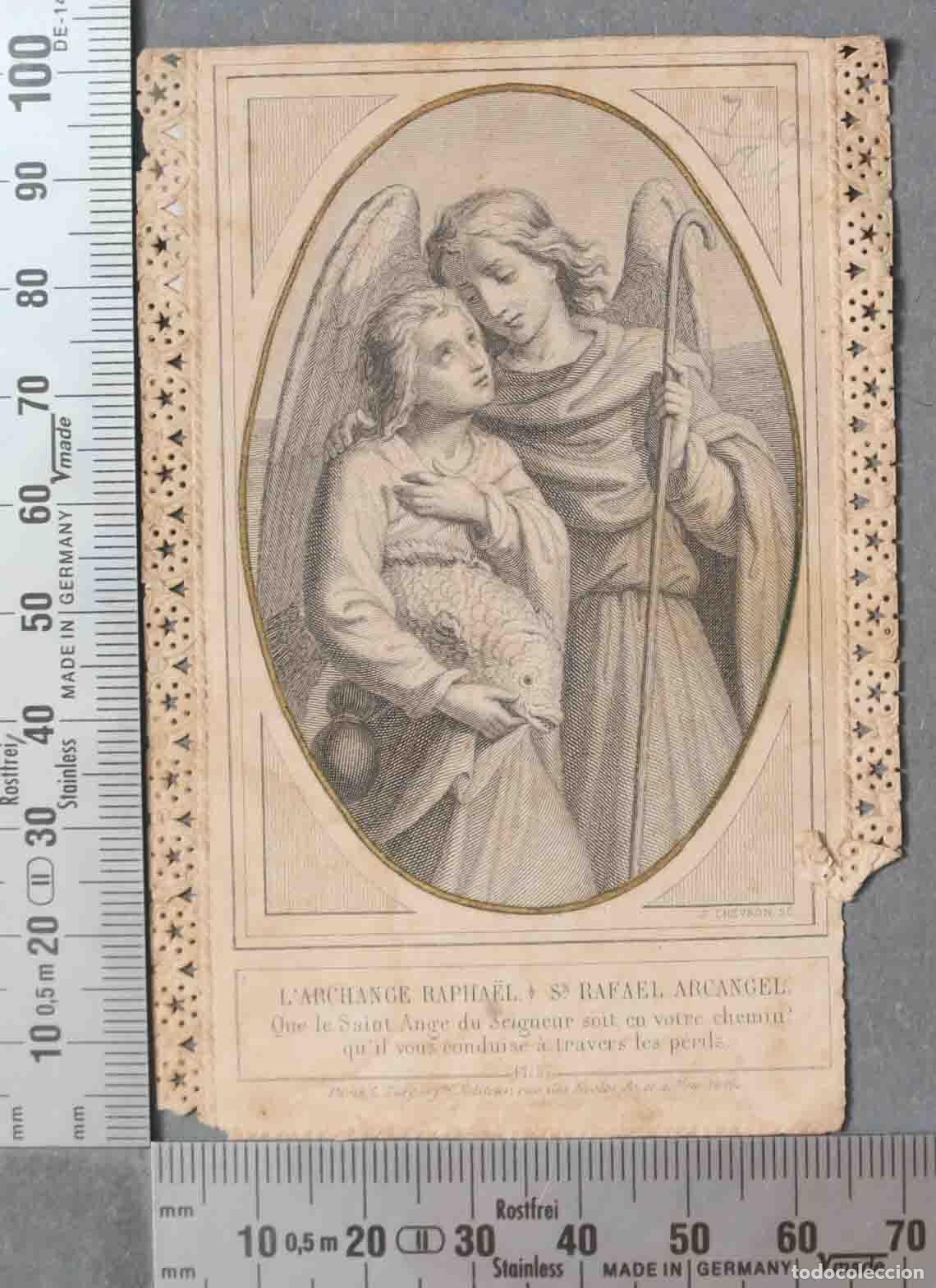 Cartoline: ESTAMPA DE PUNTILLA. ARCANGEL RAPHAEL