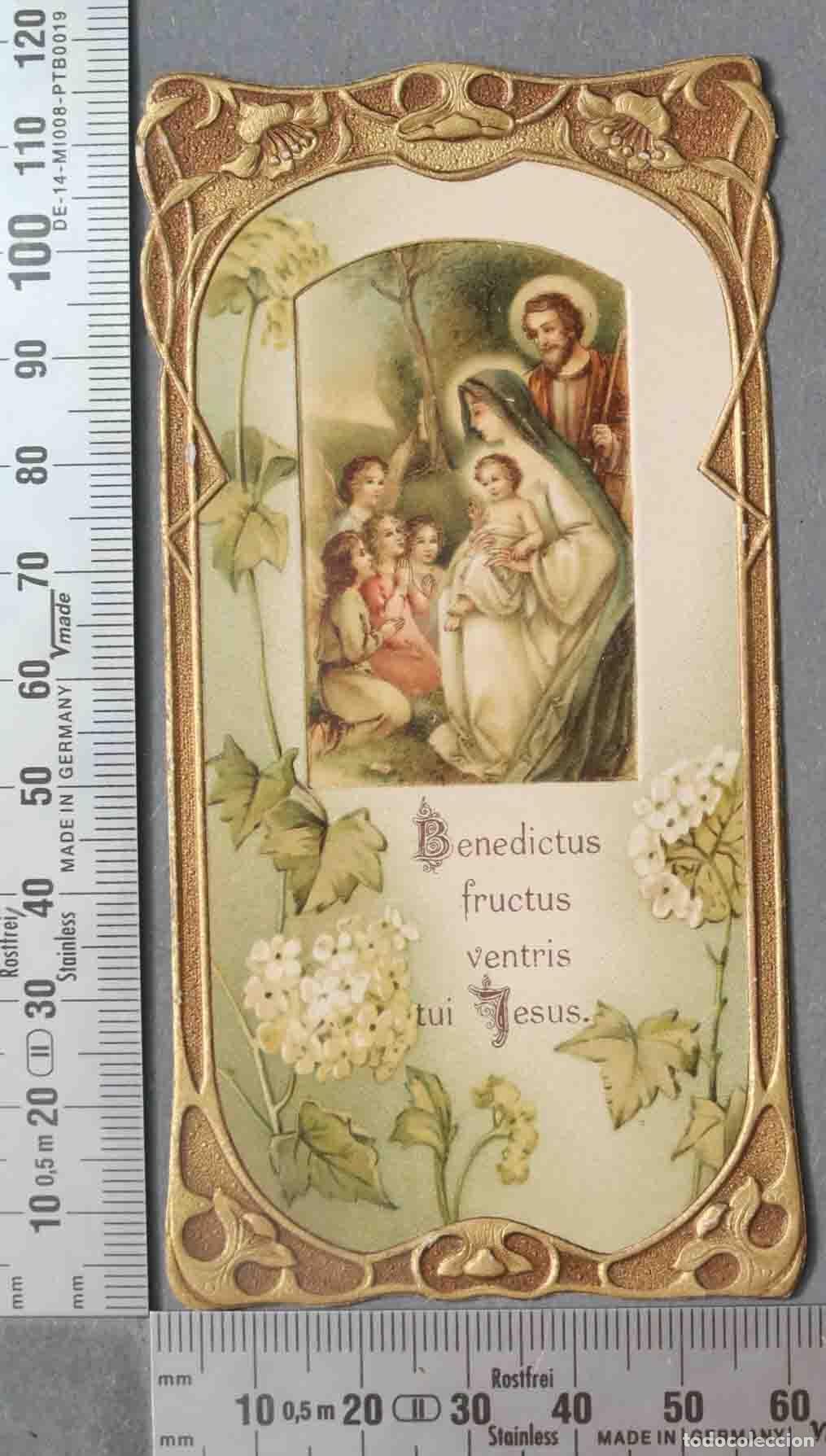 Cartoline: ESTAMPA MODERNSITA. BENDITO ES EL FRUTO DE TU VIENTRE JESUS