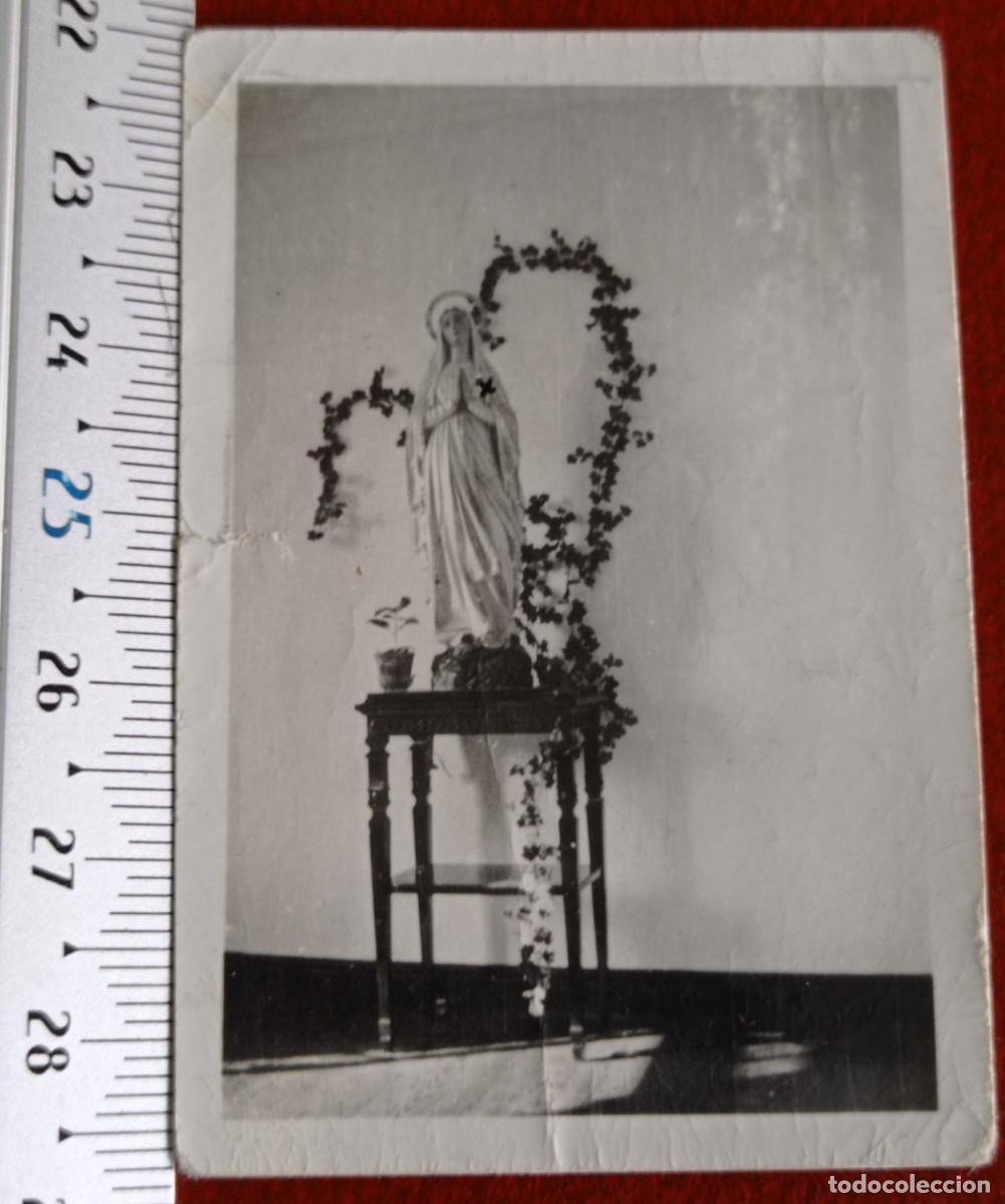 Postales: FOTOGRAF&Iacute;A VIRGEN DE LOURDES - A&Ntilde;OS 50 .