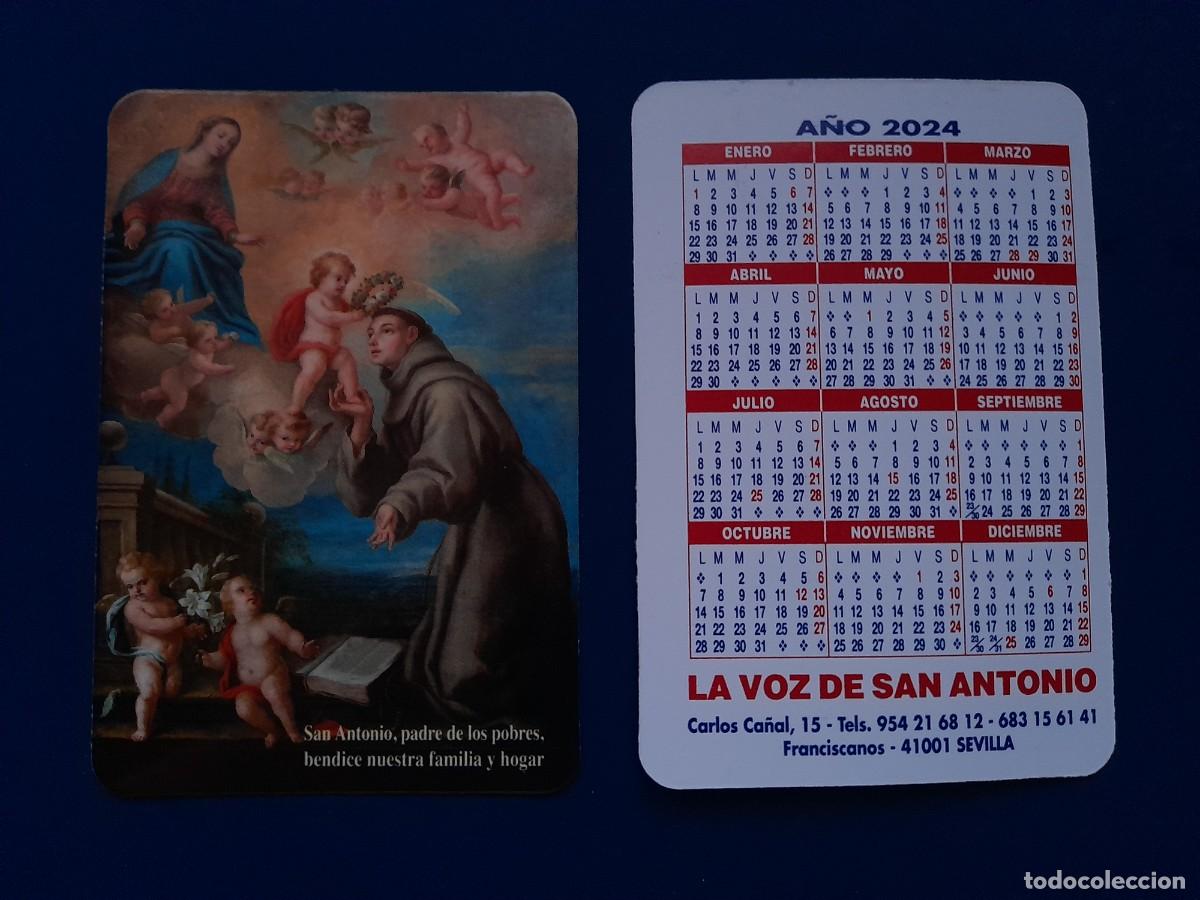 Postales: Calendario Estampa San Antonio de Padua