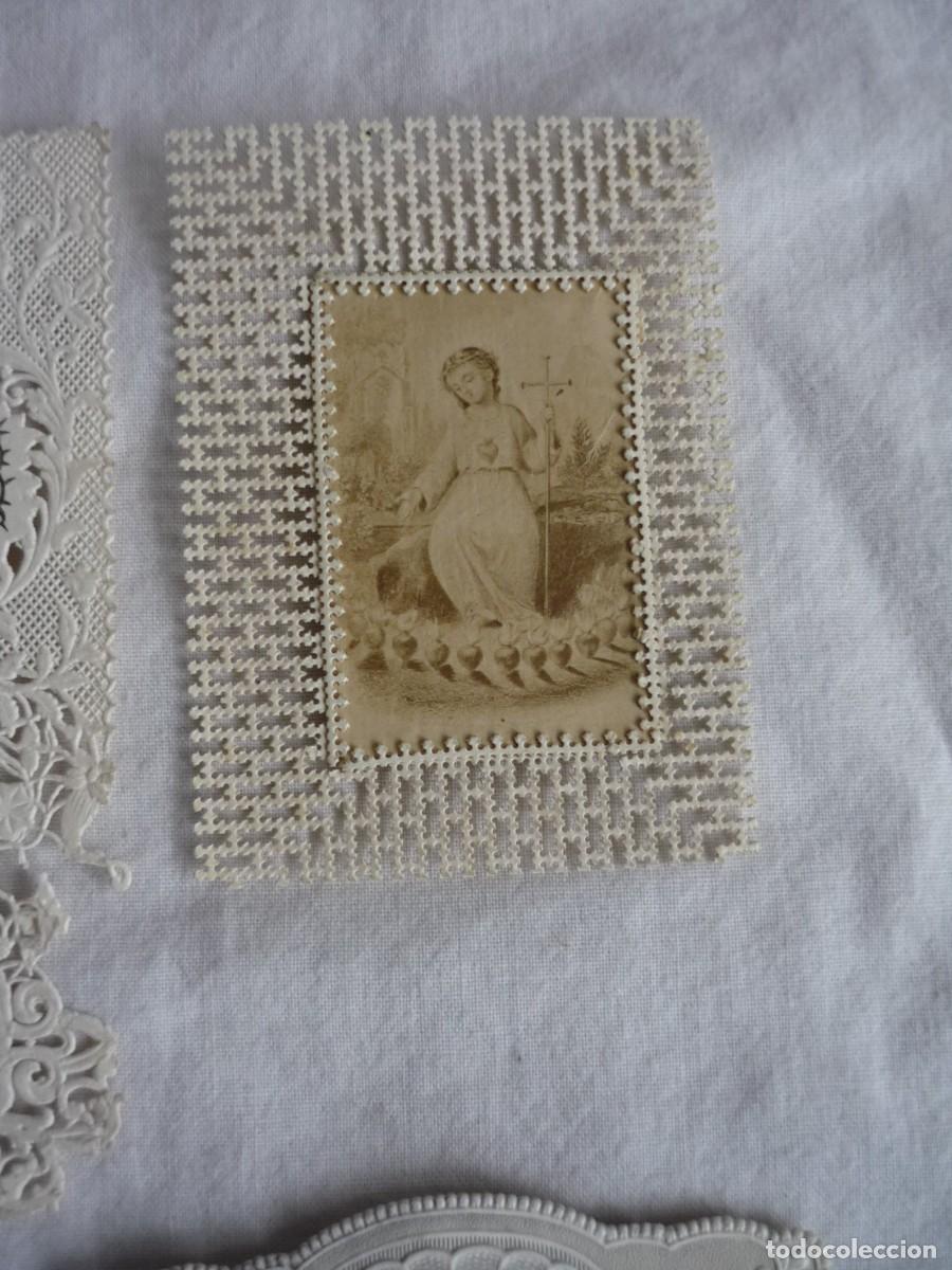 Postales: 5 estampas troqueladas antiguas - Foto 5