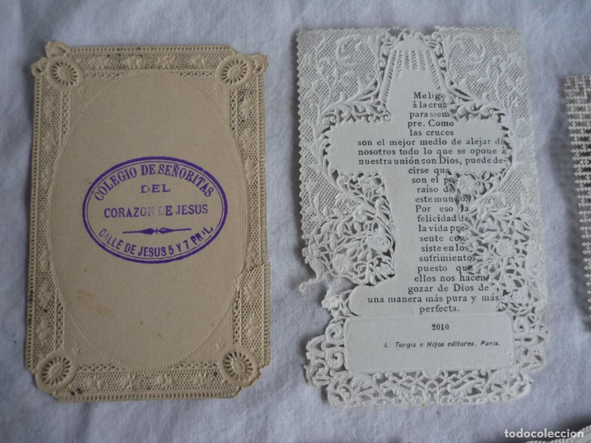 Postales: 5 estampas troqueladas antiguas - Foto 8