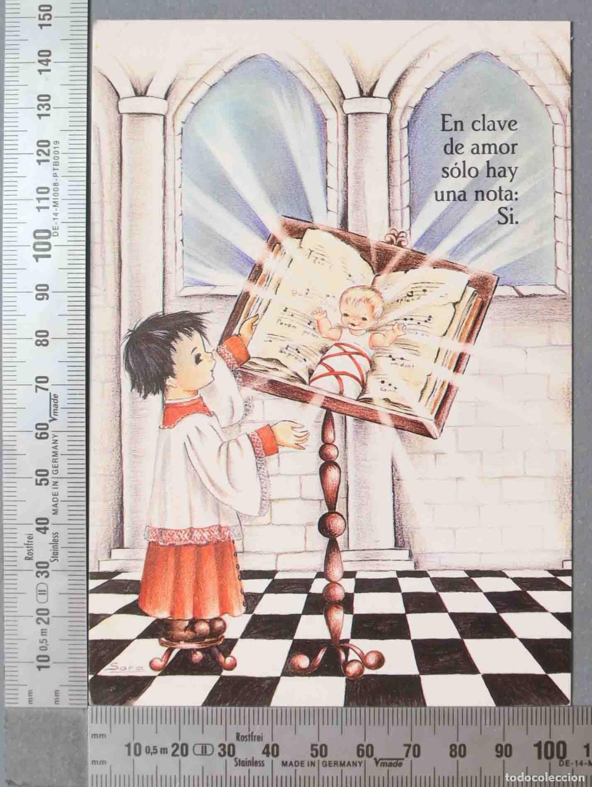 Cartes Postales: ESTAMPA. MONAGUILLO CANTORAL NI&Ntilde;O JESUS. ILUSTRACION