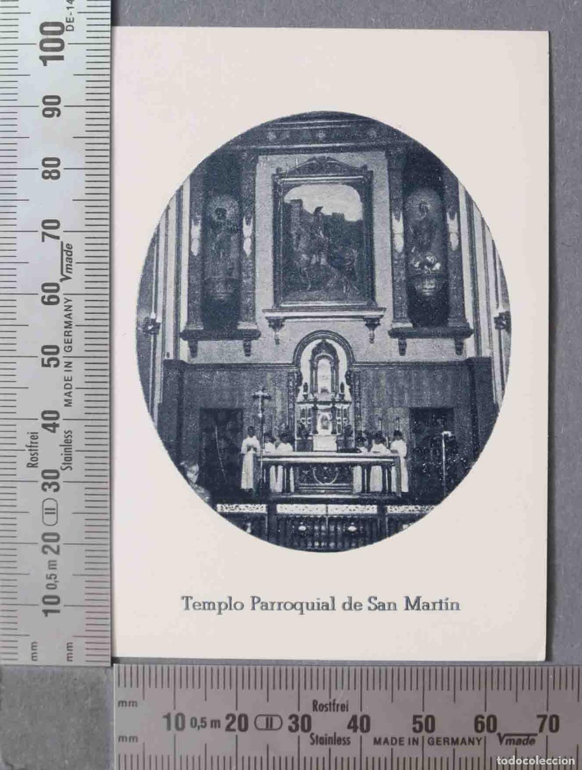 Postales: ESTAMPA. TEMPLO PARROQUIAL SAN MARTIN