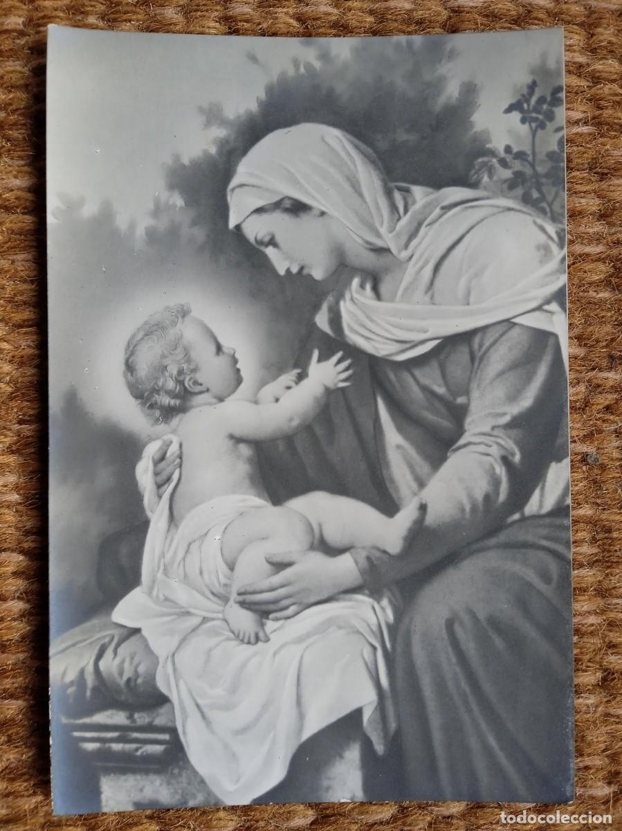 Postales: ESTAMPITA NI&Ntilde;O JESUS Y VIRGEN MARIA