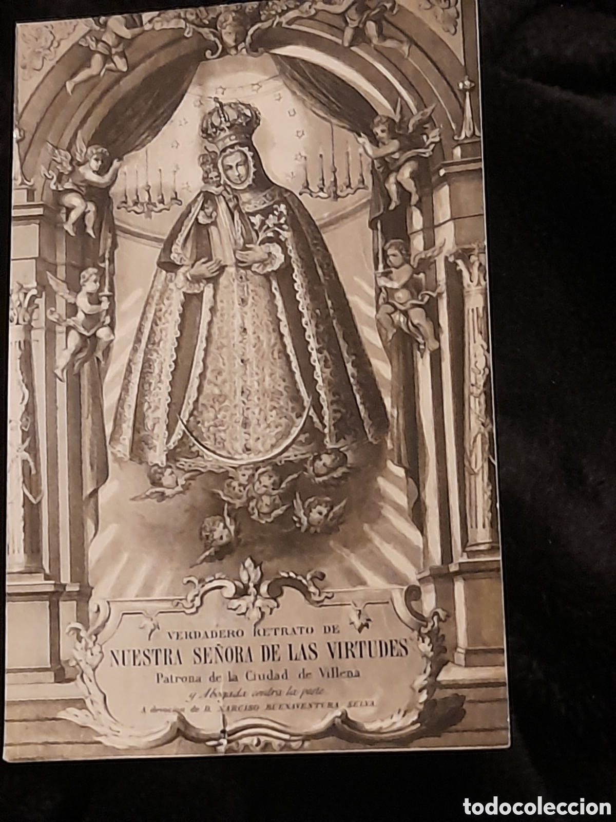 Postales: Antigua foto postal, Nuestra Se&ntilde;ora de las Virtudes, Patrona de la Ciudad de Villena