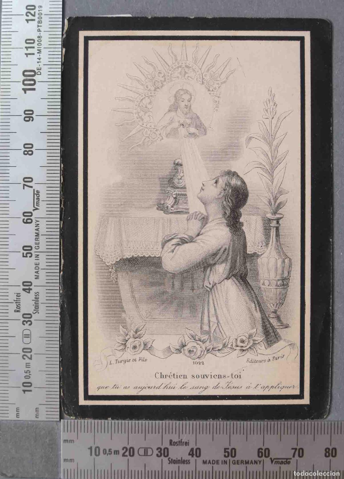 Cartes Postales: ESTAMPA. ESQUELA. ABOGADO DECANO COLEGIO YECLA 1896