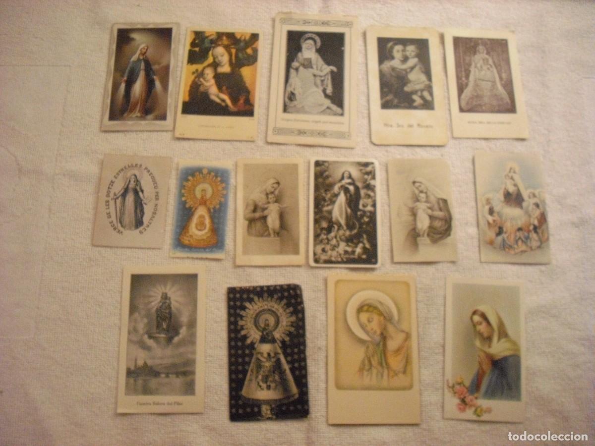 Postcards: ESTAMPAS DE VIRGENES , LOTE DE 15
