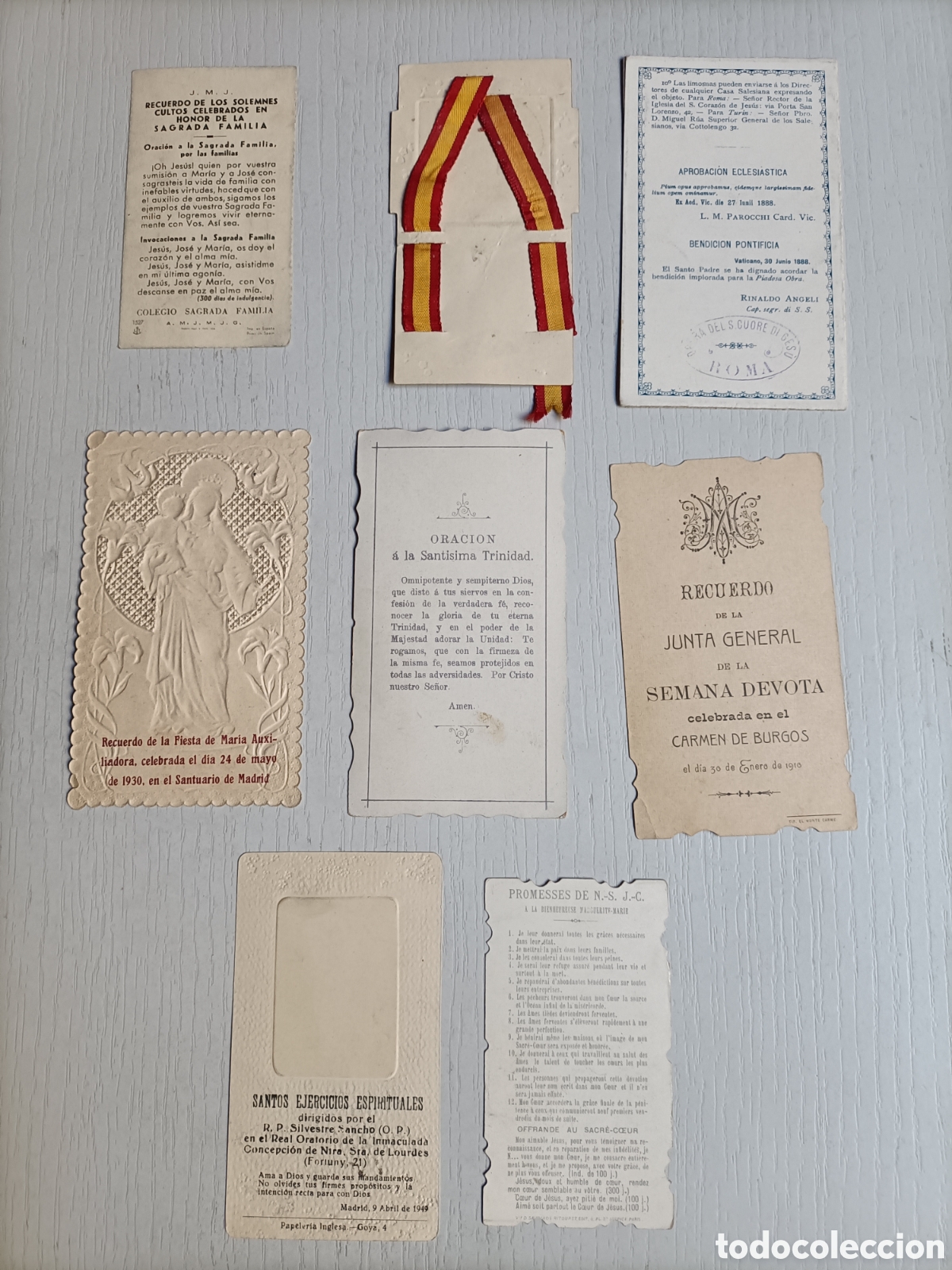 Postales: Lote de 66 recordatorios estampas etc. - Foto 9
