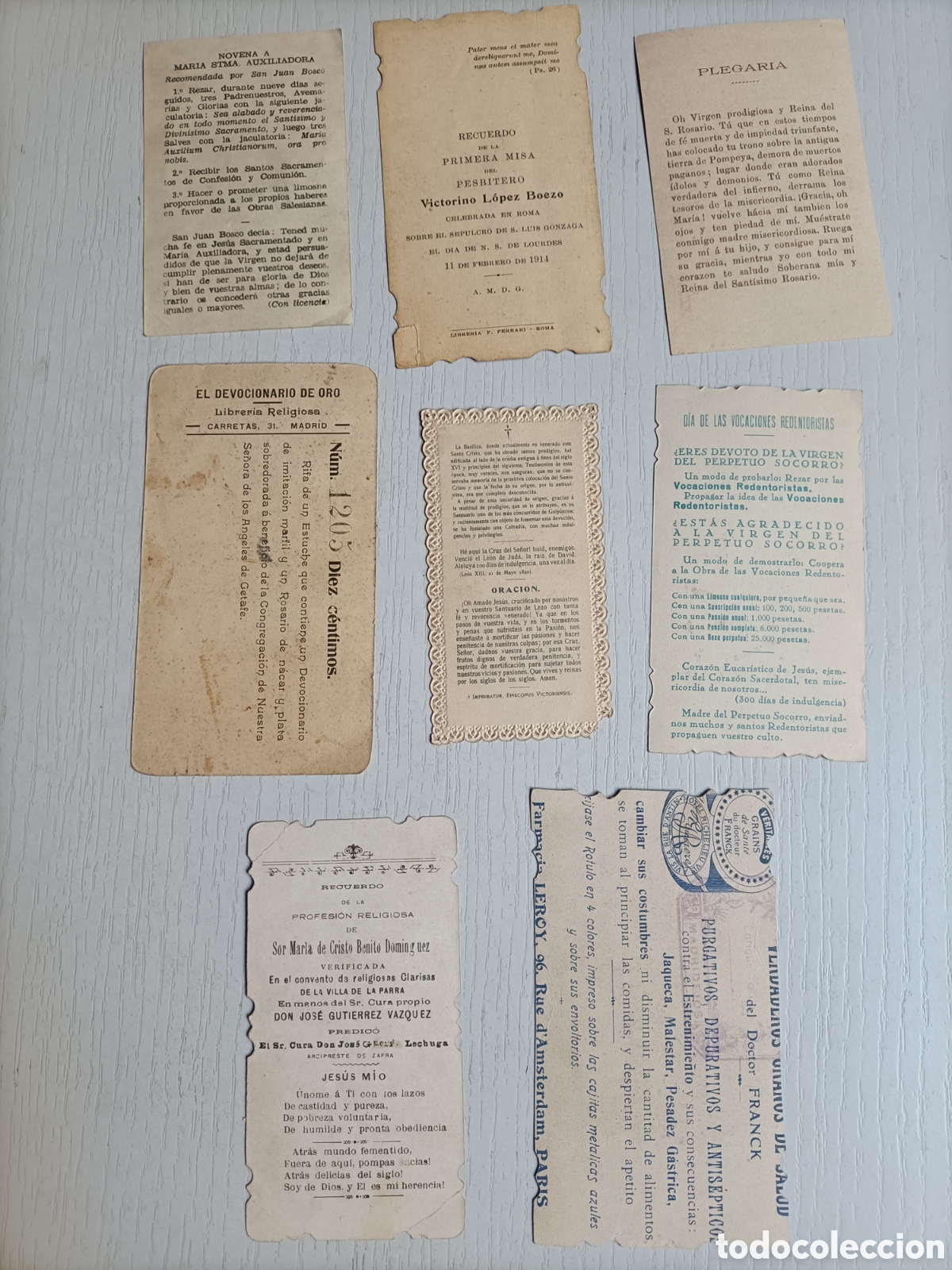 Postales: Lote de 66 recordatorios estampas etc. - Foto 11