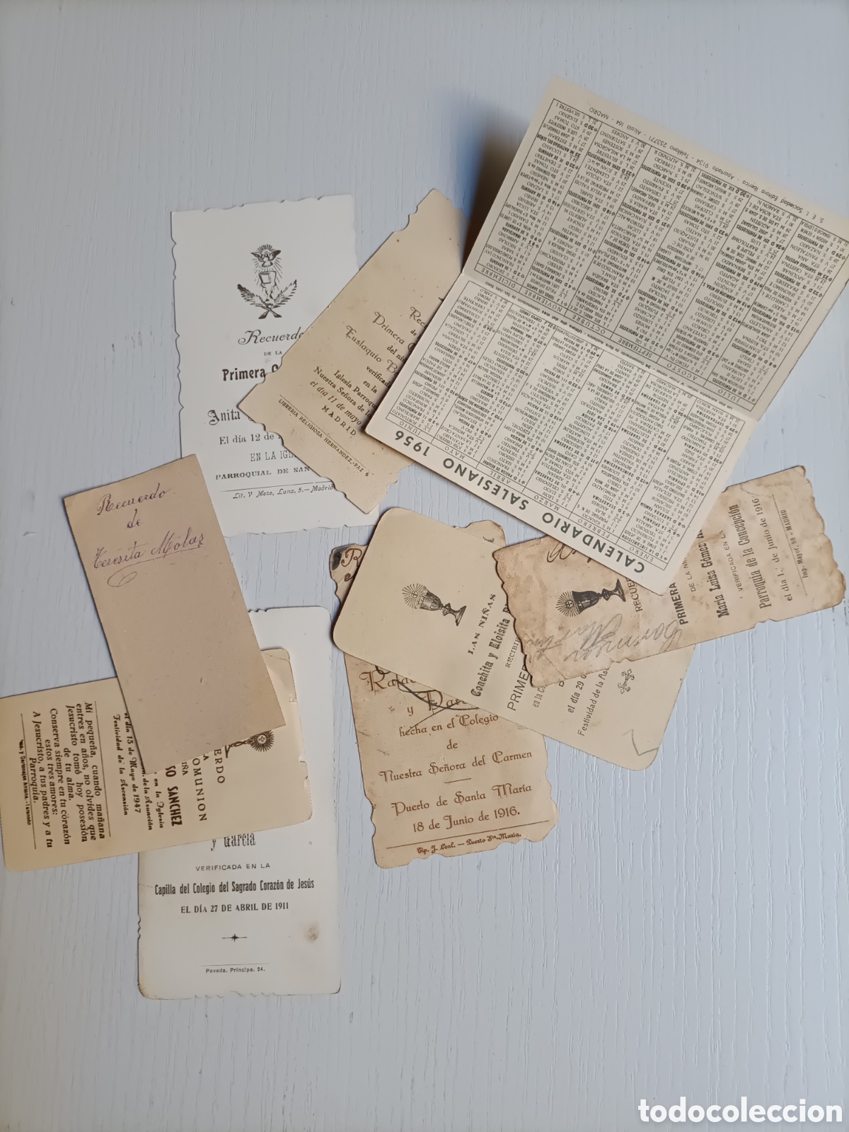 Postales: Lote de 66 recordatorios estampas etc. - Foto 13