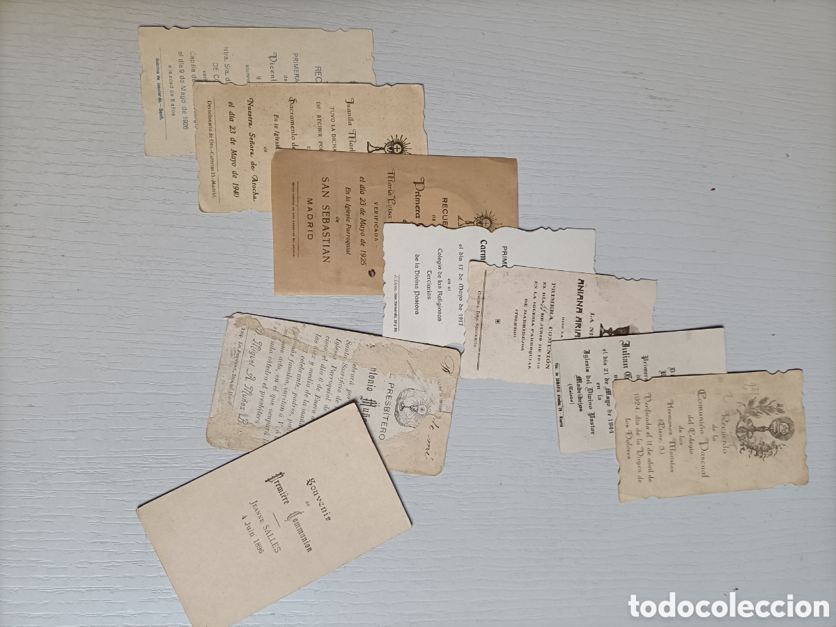 Postales: Lote de 66 recordatorios estampas etc. - Foto 15